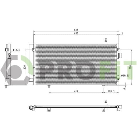 17700260 Profit Радиатор кондиционера