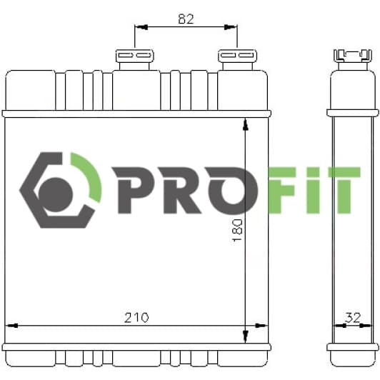 17600382 Profit Радиатор печки