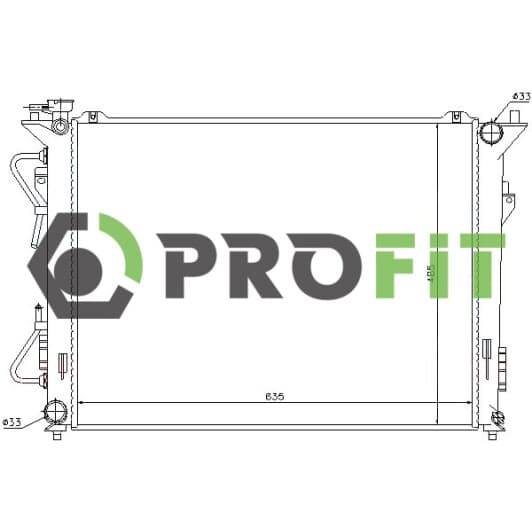 17400158 Profit Радиатор охлаждения двигателя