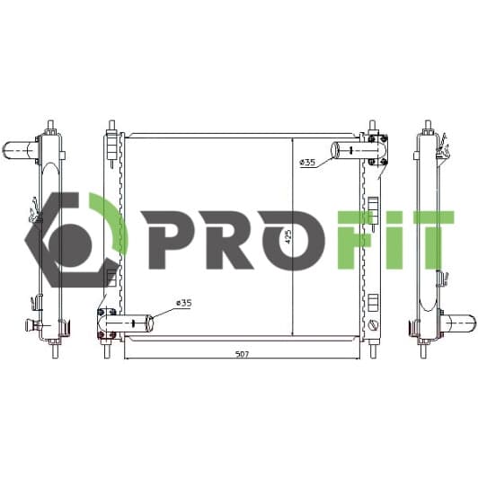 17400270 Profit Радіатор охолодження двигуна