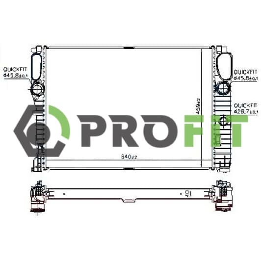 17400322 Profit Радіатор охолодження двигуна