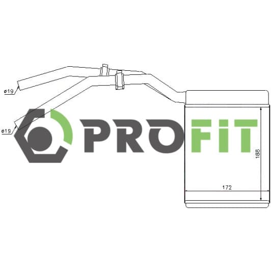 17600434 Profit Радиатор печки