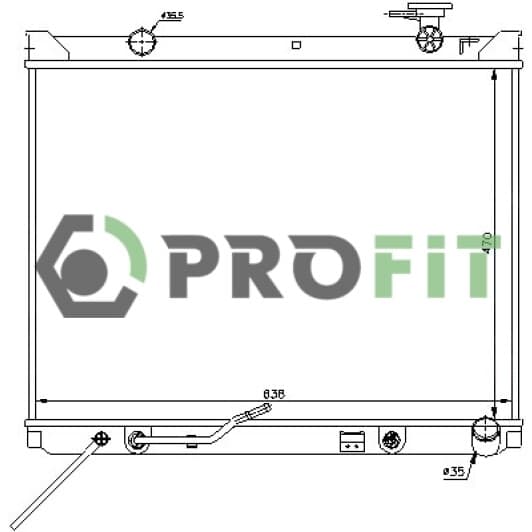 17400165 Profit Радиатор охлаждения двигателя для Kia Sorento