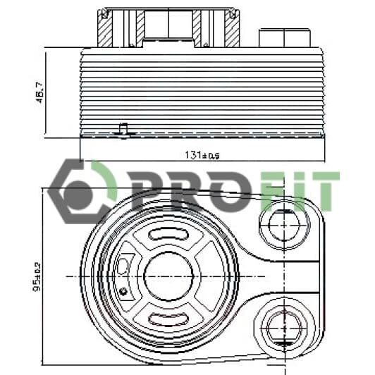 17450030 Profit Оливний радіатор двигуна