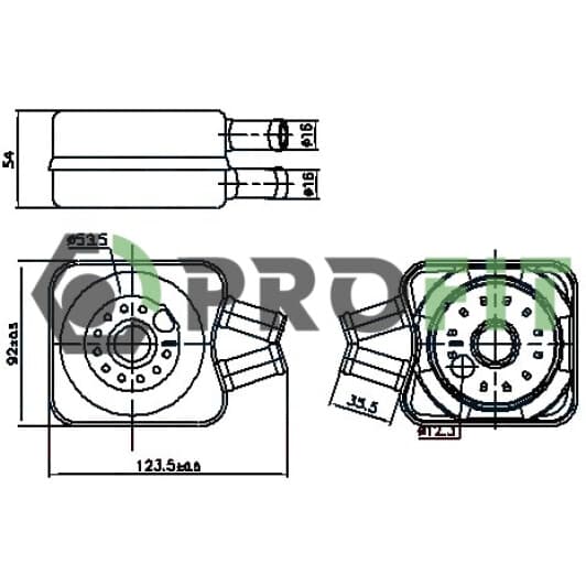 17450062 Profit Оливний радіатор двигуна