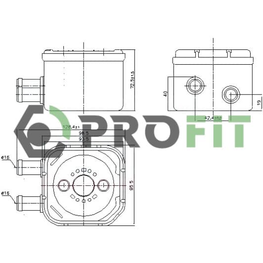 17450064 Profit Масляный радиатор двигателя