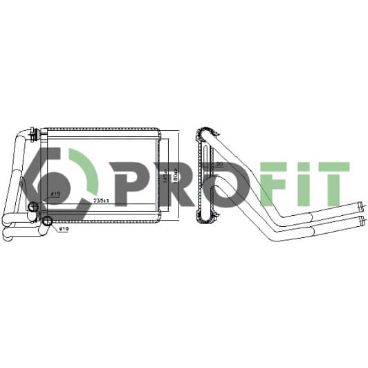 17600149 Profit Радіатор пічки