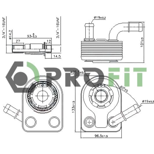 17450056 Profit Масляный радиатор двигателя