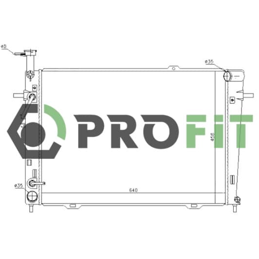 17400142 Profit Радиатор охлаждения двигателя