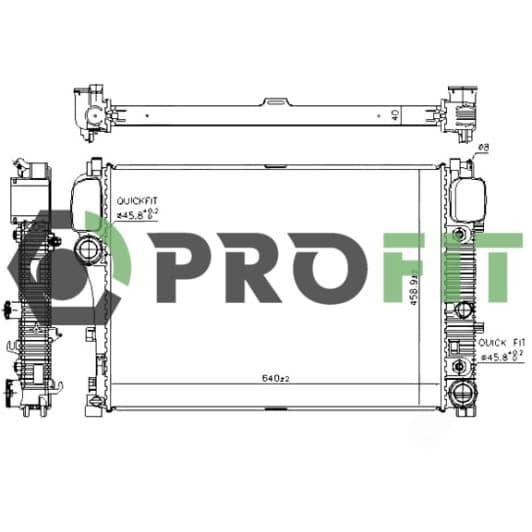 17400308 Profit Радиатор охлаждения двигателя