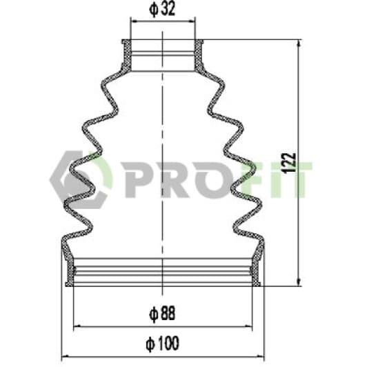 27100050xlb Profit Пильник ШРКШ гумовий + змазка