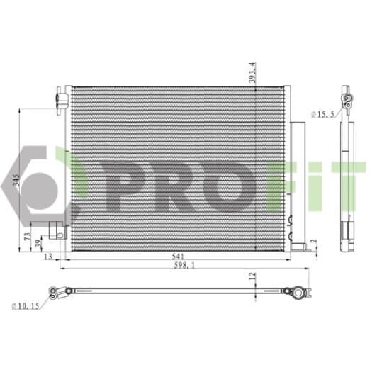 17700099 Profit Радіатор кондиціонера