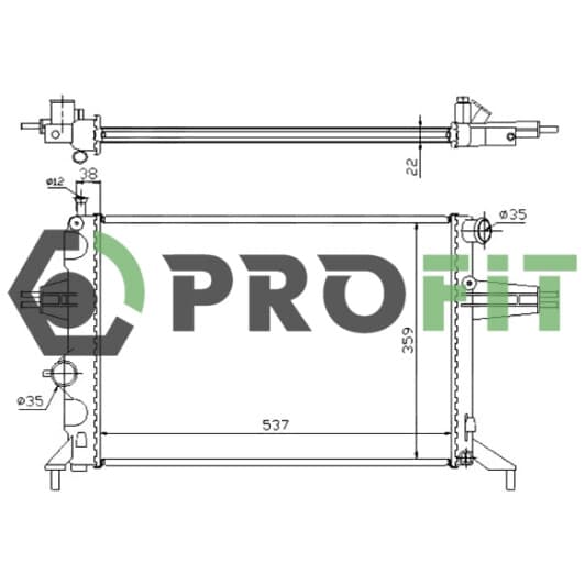 17400372 Profit Радіатор охолодження двигуна