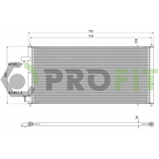 17700432 Profit Радиатор кондиционера