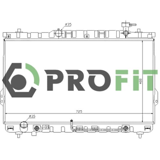17400140 Profit Радиатор охлаждения двигателя для Hyundai Santa Fe
