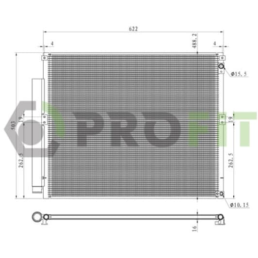 17700400 Profit Радіатор кондиціонера
