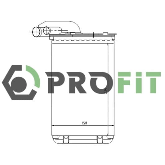 17600083 Profit Радиатор печки