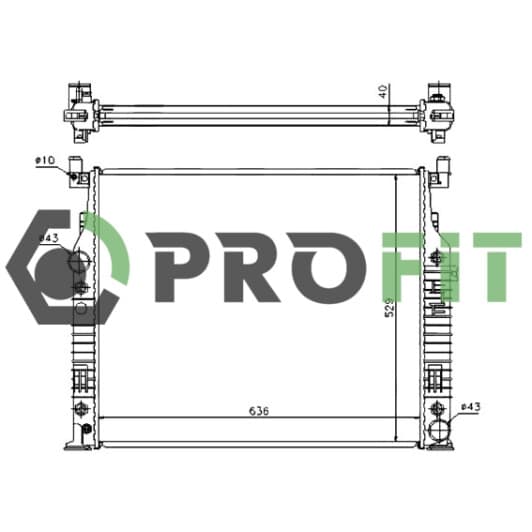 17400307 Profit Радіатор охолодження двигуна