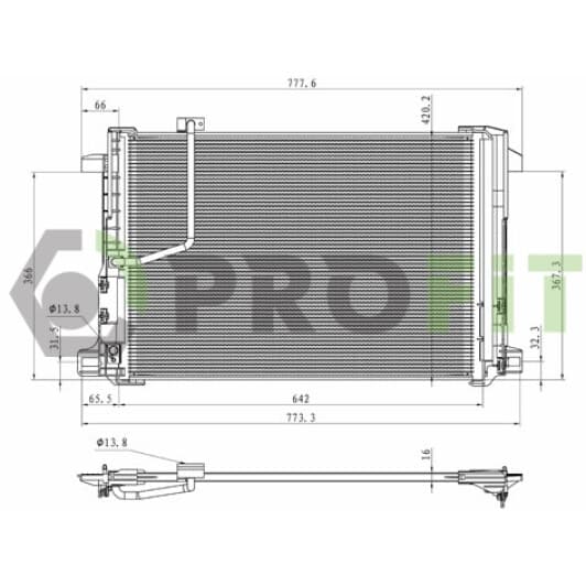 17700305 Profit Радіатор кондиціонера