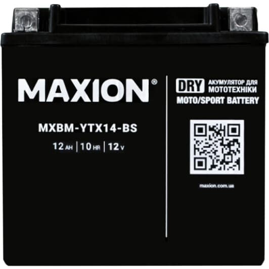 Акумулятор Maxion 6 CT-12-L MXBM-YTX14-BS