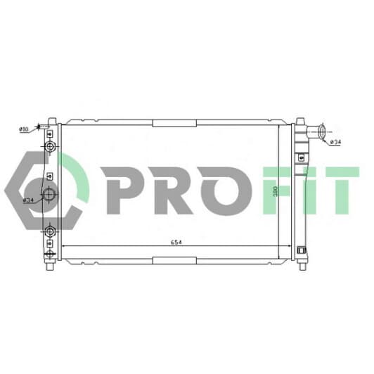 1141A1 Profit Радиатор охлаждения двигателя