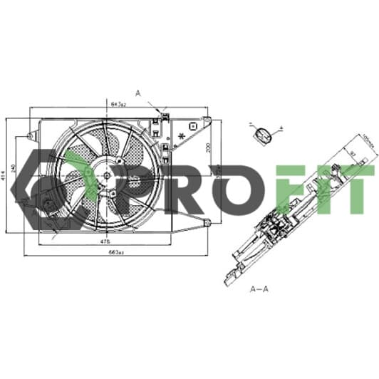 18500020 Profit Вентилятор системы охлаждения двигателя