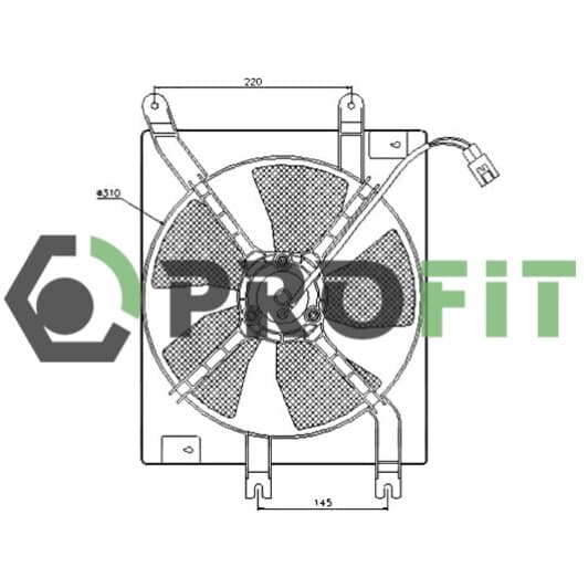 18500030 Profit Вентилятор системы охлаждения двигателя