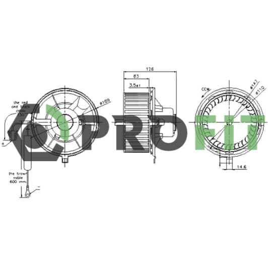 18600014 Profit Вентилятор салона