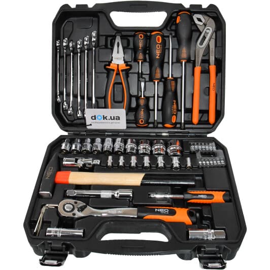 Набір інструментів Neo Tools 08-684 1/2", 1/4" 56 шт.