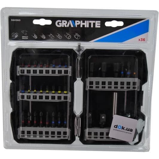 Набор бит с держателем Graphite 56H560 30 шт.