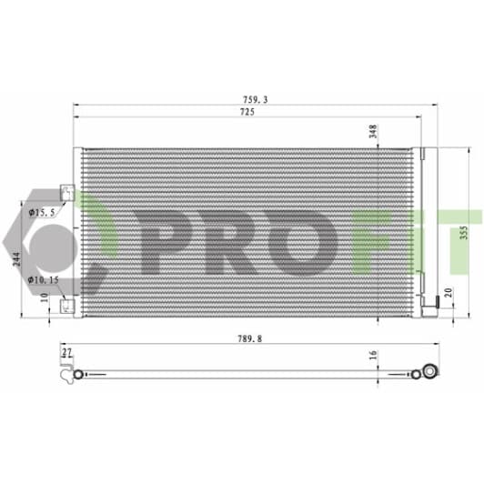 17700540 Profit Радиатор кондиционера
