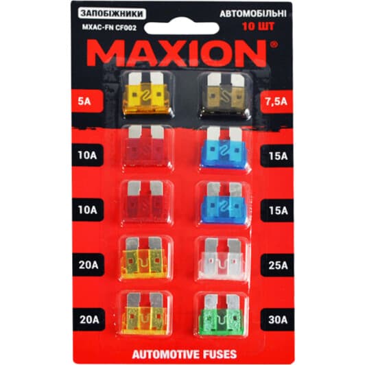 Набор предохранителей Maxion MXAC-FNCF002 FN mini 10 шт.