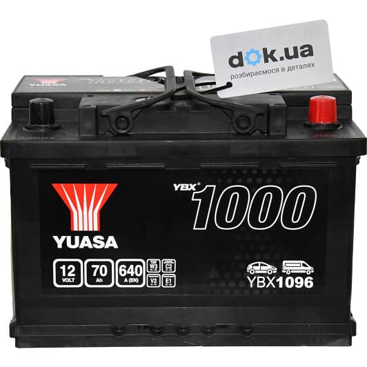 Аккумулятор Yuasa 6 CT-70-R YBX 1000 YBX1096