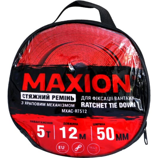 Стяжной ремень Maxion 5 т 12 м МXAC-RT512
