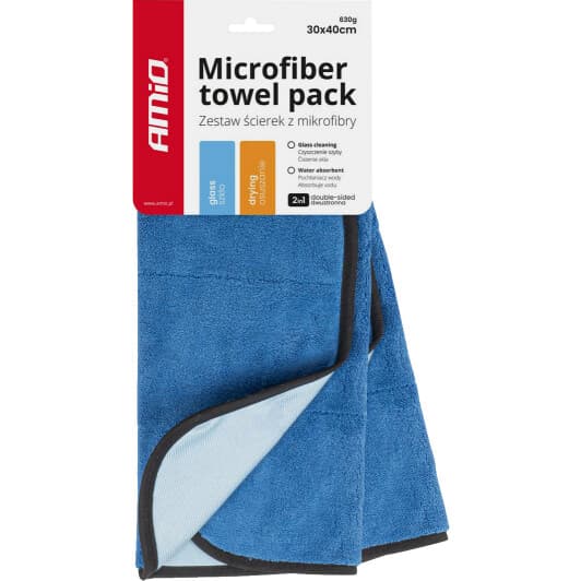 Серветки Amio Microfiber Tower Pack 03747 мікрофібра 40x30 см 2 шт