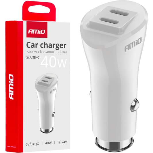 Usb зарядка в авто Amio 03884