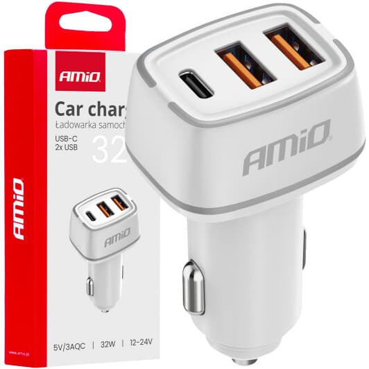 Usb зарядка в авто Amio 03890