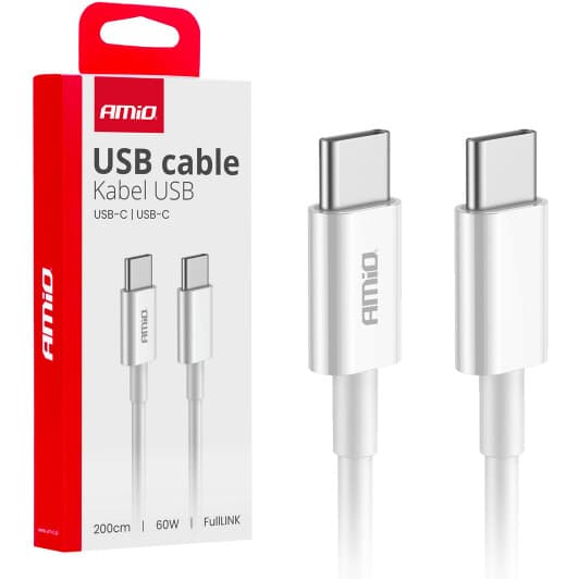 Кабель Amio FullLINK 03898 type-C - type-C 2 м