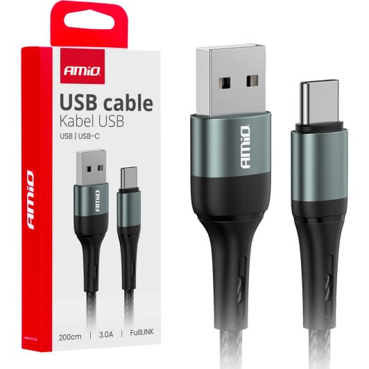 Кабель Amio FullLINK 03912 USB - type-C 2 м