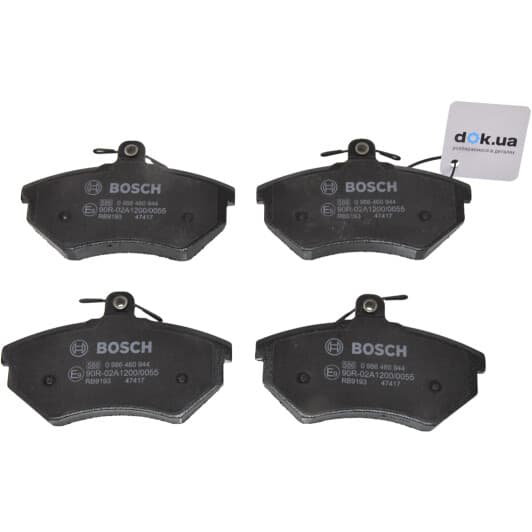 0 986 460 944 Bosch Гальмівні колодки