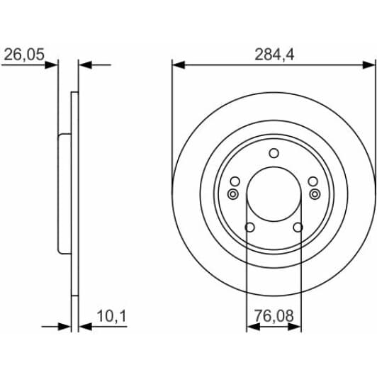 0 986 479 A15 Bosch Гальмівний диск