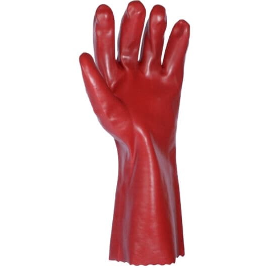 Краги MasterTool трикотажные с покрытием ПВХ красные