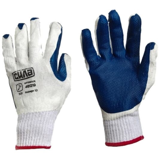 Рукавички робочі Сила латексні білі