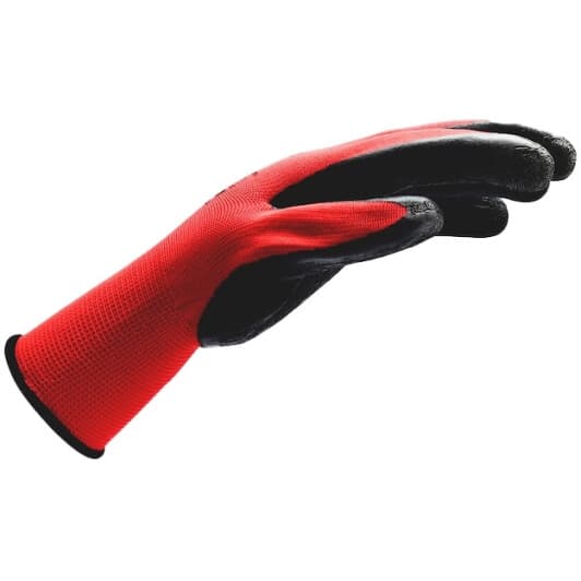 Перчатки рабочие Würth Red Latex Grip трикотажные с латексным покрытием красные