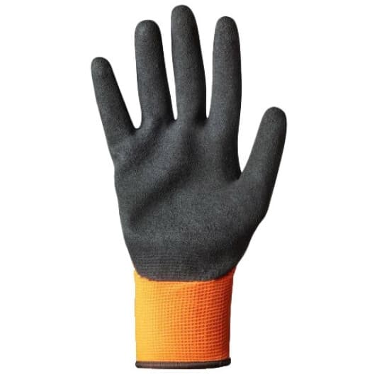 Рукавички робочі Neo Tools трикотажні з нітриловим покриттям помаранчеві