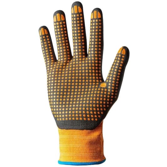 Рукавички робочі Neo Tools нейлонові з нітрилові покриттям помаранчеві
