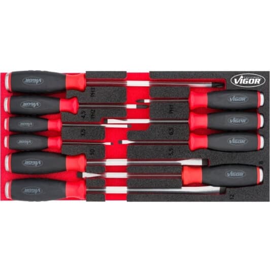 Набір викруток ударних Vigor V5068 10 шт.