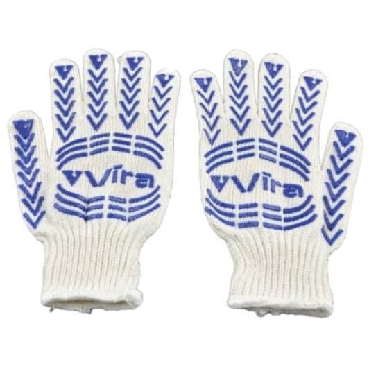Рукавички робочі VIRA Vira трикотажні з покриттям ПВХ білі