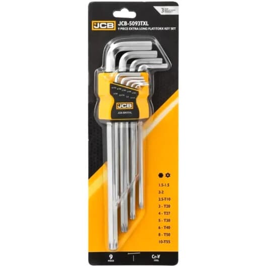 Набор ключей JCB JCB-5093TXL 1,5-10 мм, T10-T55 9 шт
