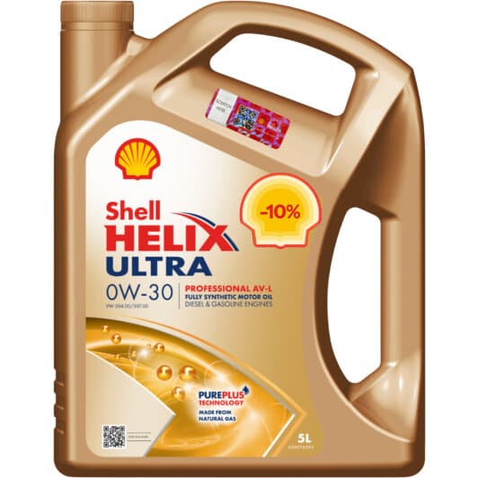 Shell Helix Ultra Pro AV-L 0W-30 моторное масло